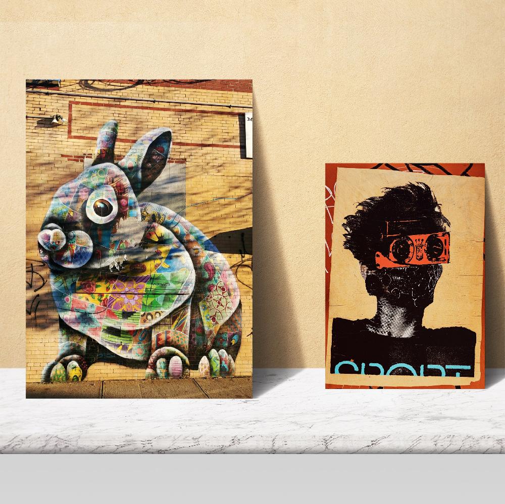 Nacnic Graffiti Arte Callejero Tonos Marrones Estilo Banksy