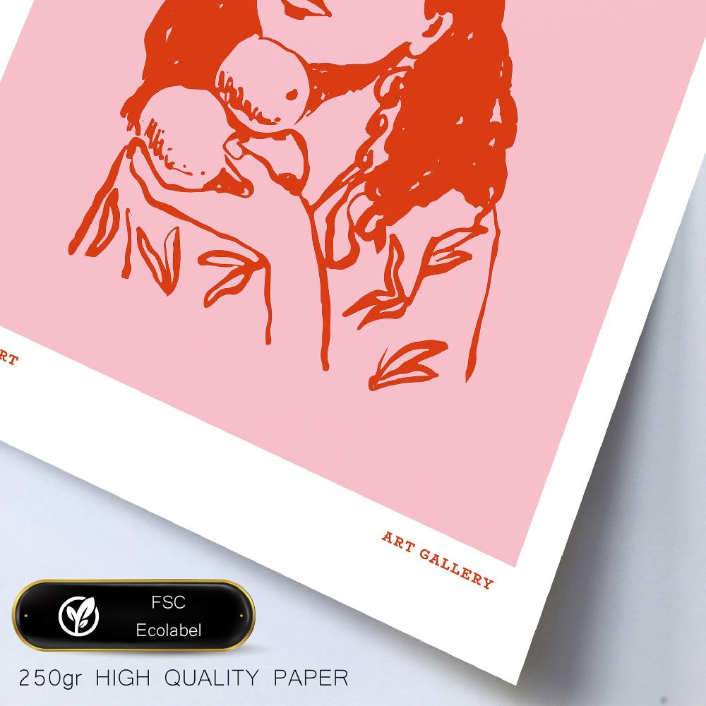 Nacnic Ilustraciones De Alimentos Y Comida Estilo Pop Art Y Vino