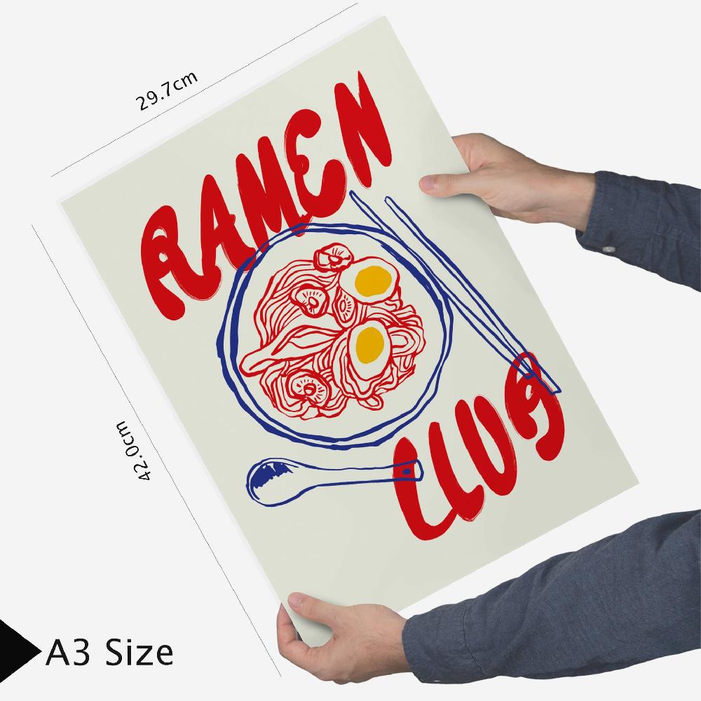 Nacnic Ilustraciones De Alimentos Y Comida Estilo Pop Art Ramen Y Pasta