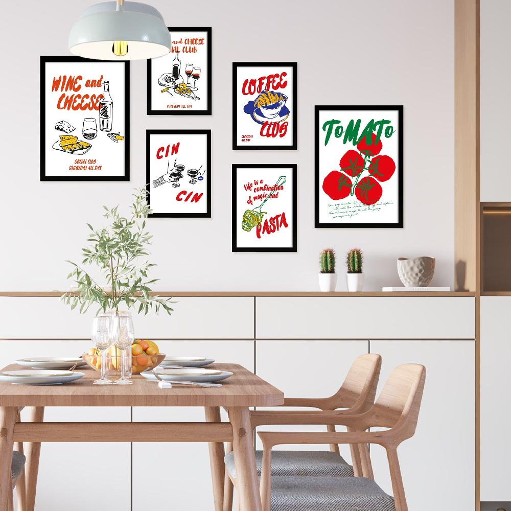 nacnic Ilustraciones de alimentos y comida estilo pop art