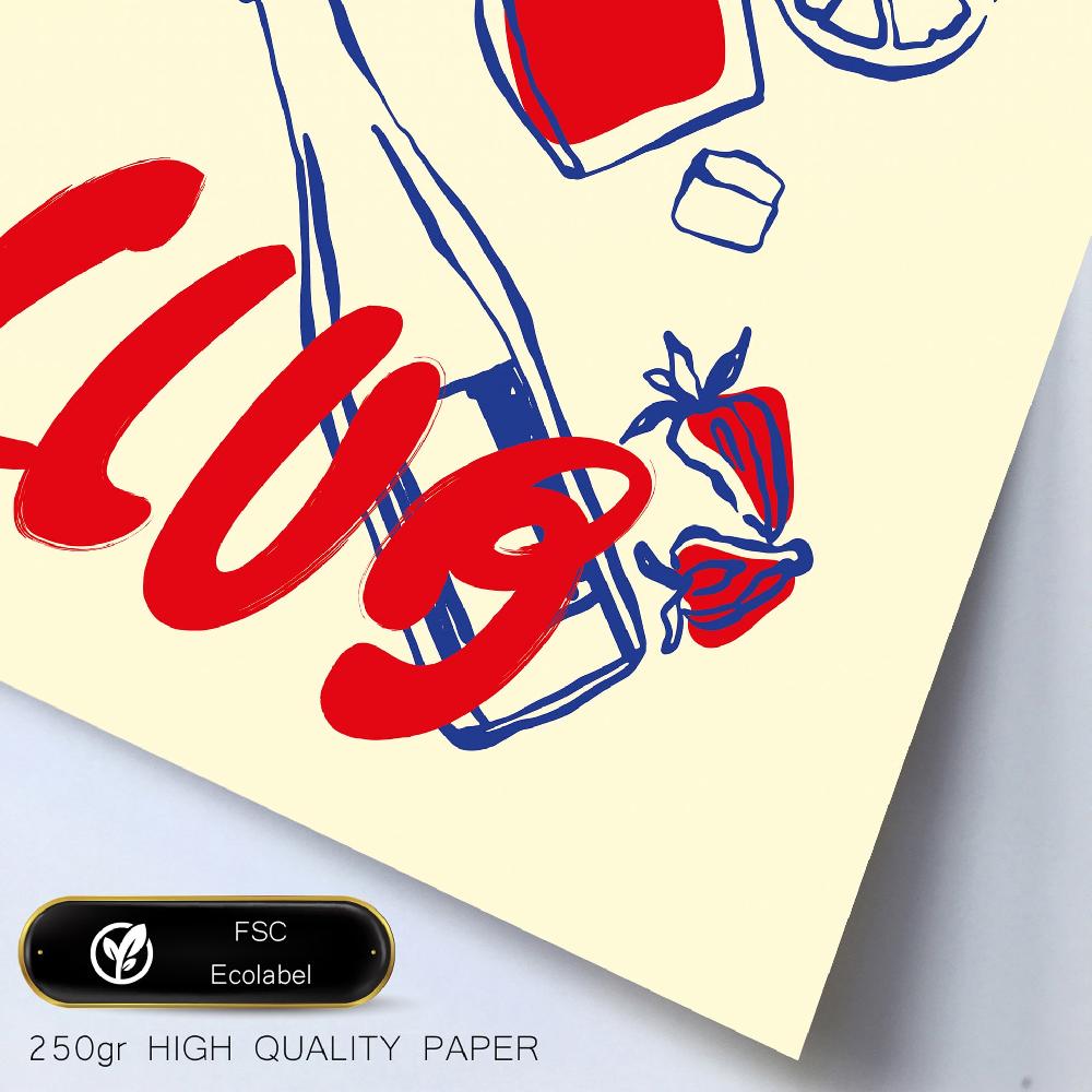 Nacnic Ilustraciones De Alimentos Y Comida Estilo Pop Art Tomate Pasta Y Pizza