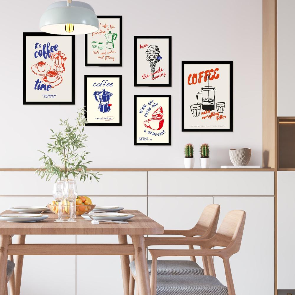 nacnic Ilustraciones de alimentos y comida estilo pop art tonos pastel