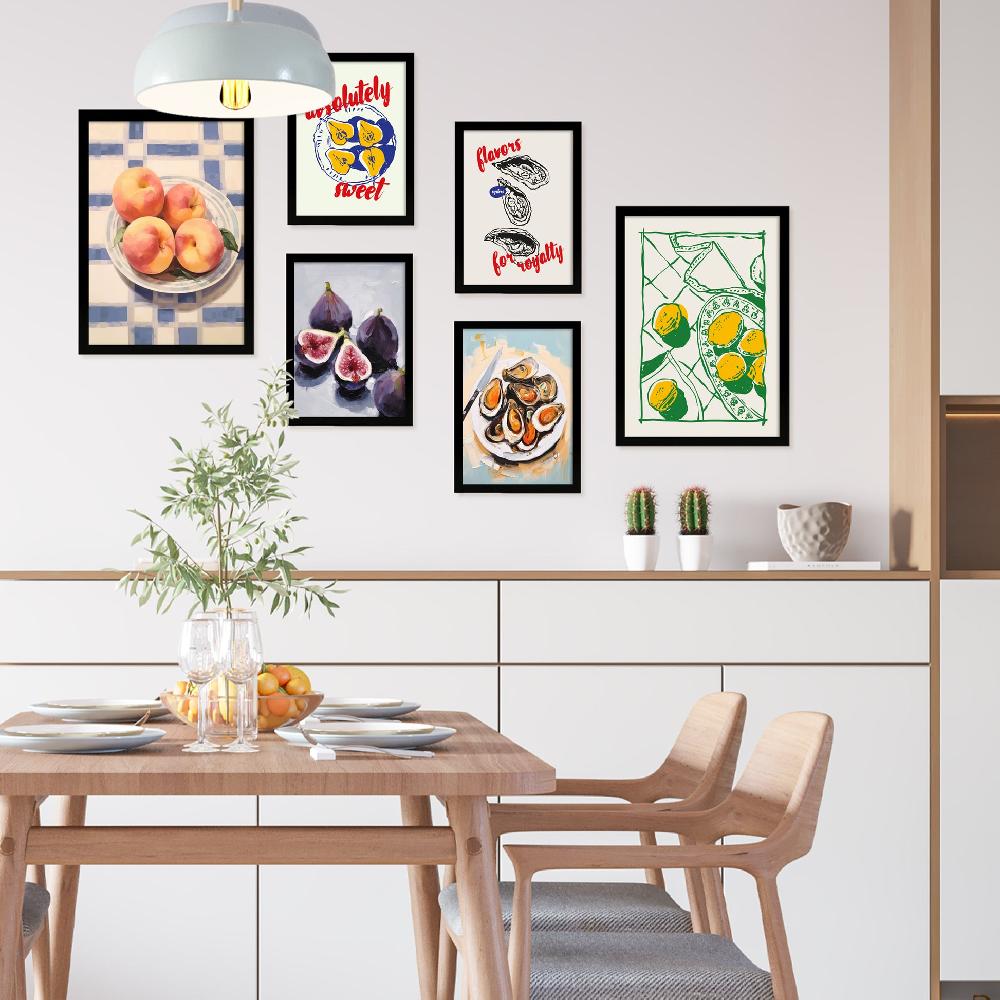 nacnic Ilustraciones de alimentos y comida mediterranea