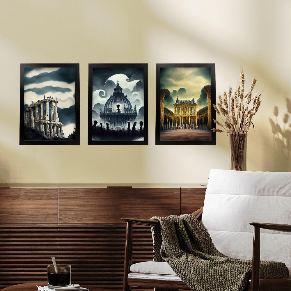 Nacnic Ilustraciones De Monumentos Y Ciudades Estilo Burton En Láminas