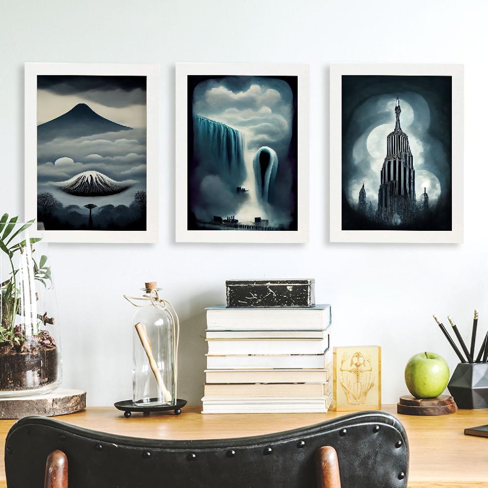 Nacnic Ilustraciones De Monumentos Y Ciudades Estilo Burton Laminas Colección 3