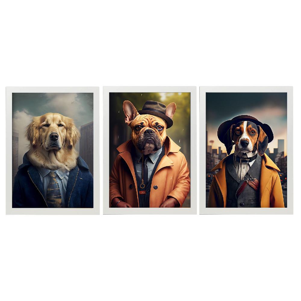 Nacnic Ilustraciones Divertidas De Animales Con Ropa Humana Colección Set 23 - Láminas