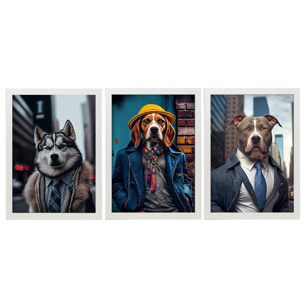 Nacnic Ilustraciones Divertidas De Animales Con Ropa Humana Colección De 16 Láminas