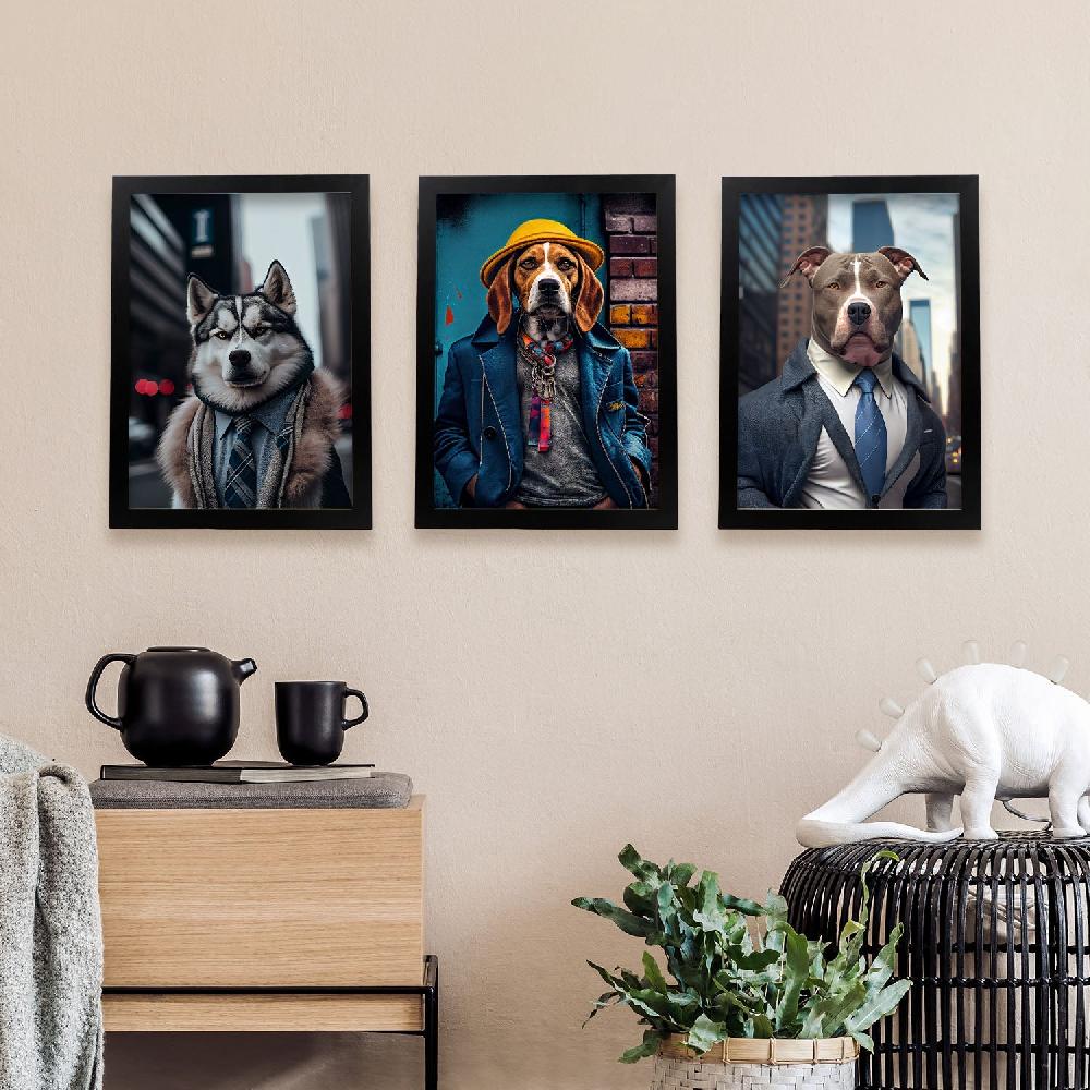 Nacnic Ilustraciones Divertidas De Animales Con Ropa Humana Colección De 16 Láminas