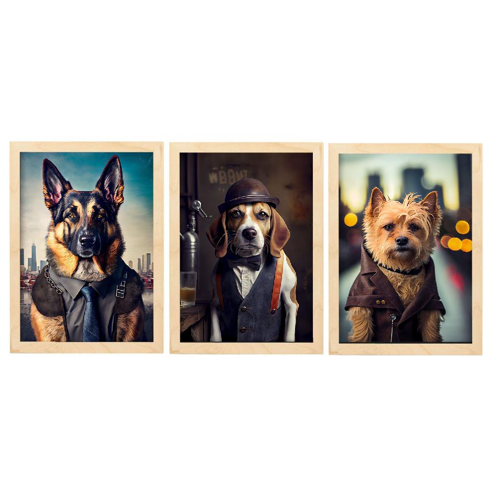 Nacnic Ilustraciones Divertidas De Animales En Ropa Humana Colección 1 Laminas