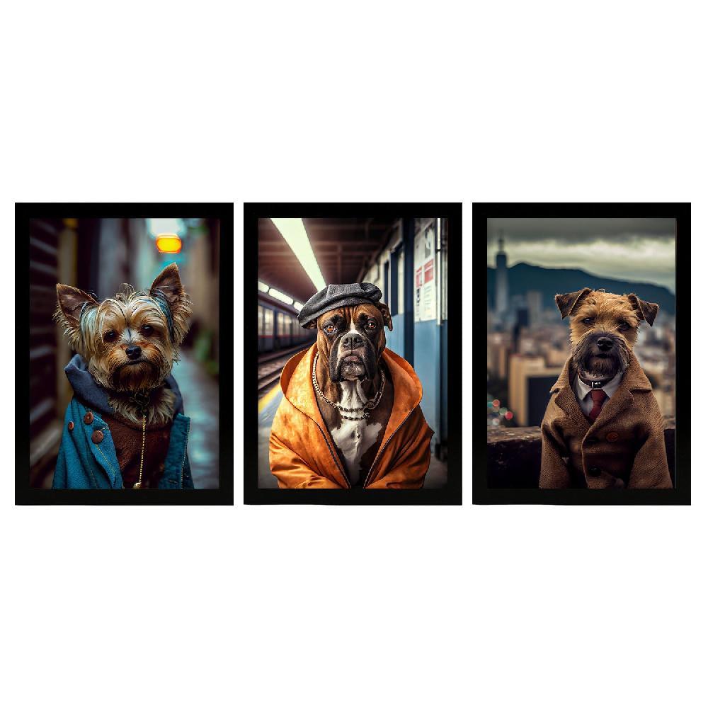 nacnic Ilustraciones Divertidas de Animales en Ropa Humana Set Colección 18 Láminas