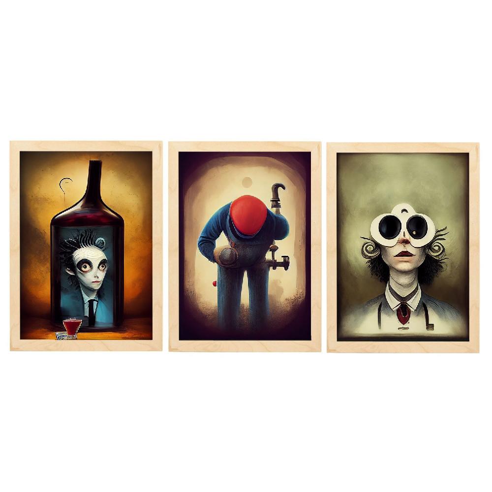 Nacnic Ilustraciones Y Láminas De Animales Al Estilo Burton Colección 29