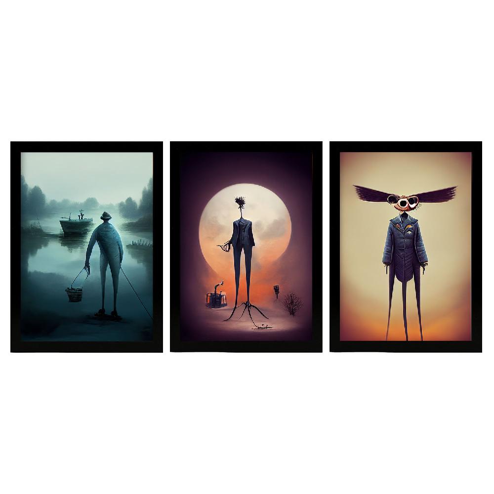 nacnic Ilustraciones y Láminas de Animales al estilo Burton