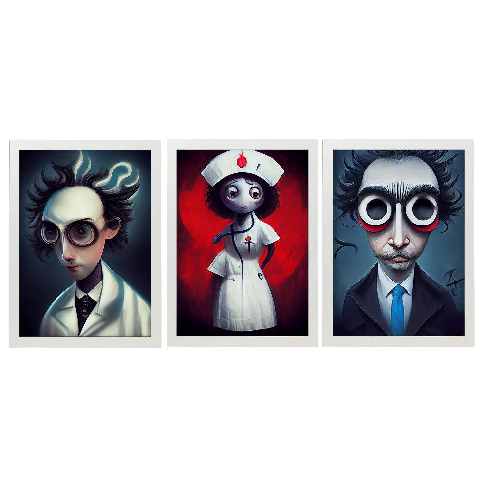 Nacnic Ilustraciones Y Láminas De Animales Al Estilo Burton De La Colección 19