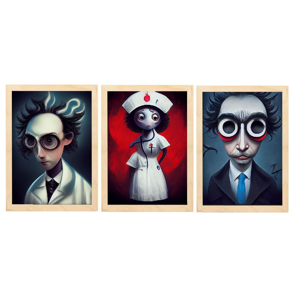 Nacnic Ilustraciones Y Láminas De Animales Al Estilo Burton De La Colección 19