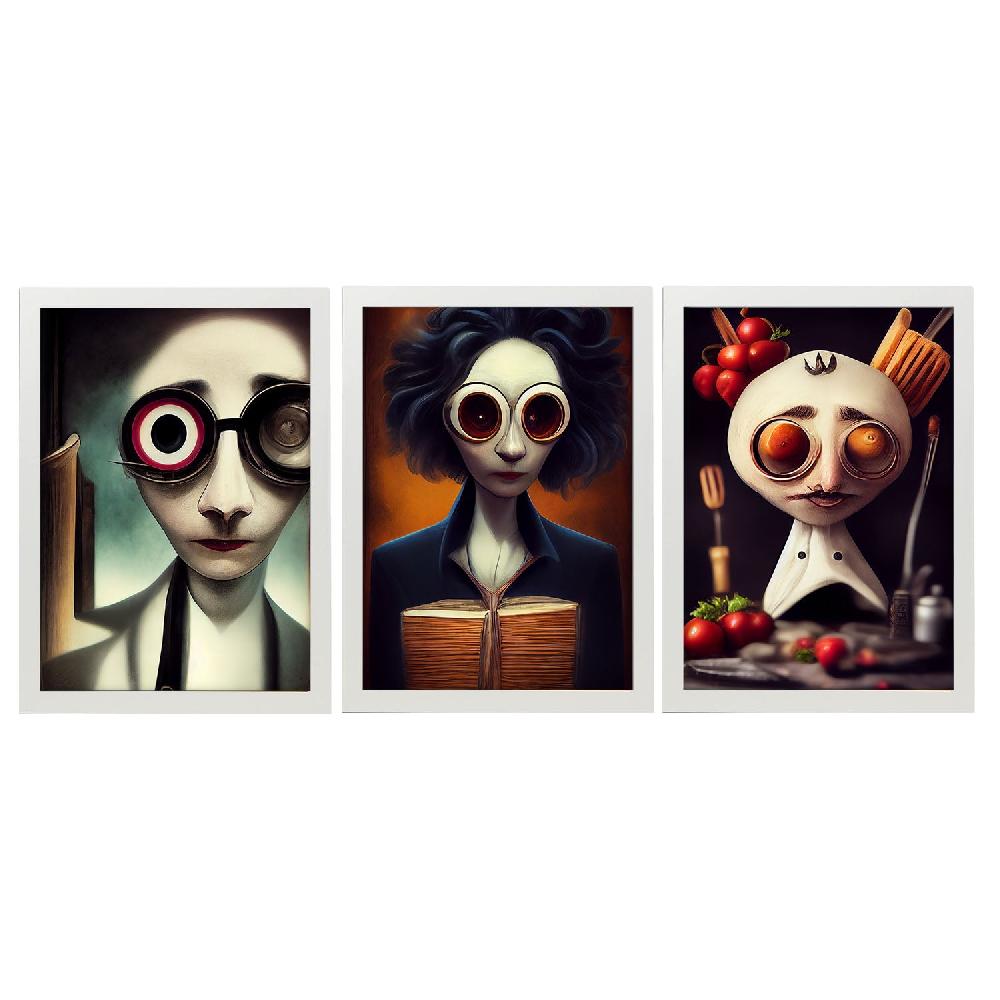 Nacnic Ilustraciones Y Láminas De Animales Al Estilo Burton Para Diseño De Interiores Y Decoración Colección 18