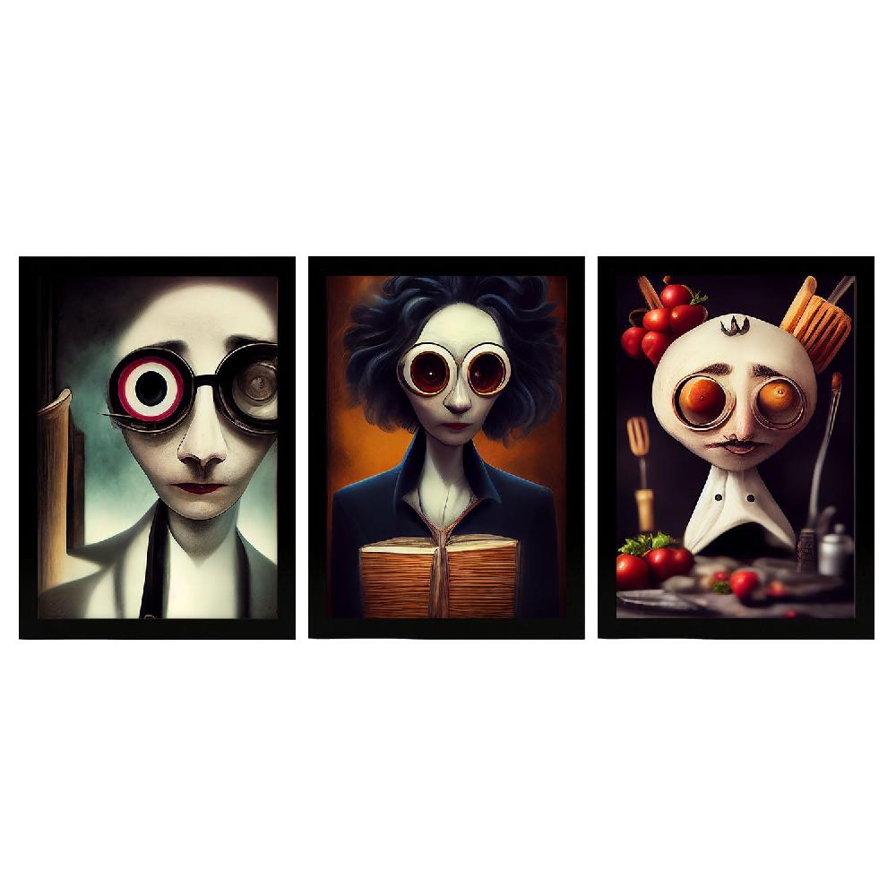 nacnic Ilustraciones y Láminas de Animales al Estilo Burton para Diseño de Interiores y Decoración Colección 18