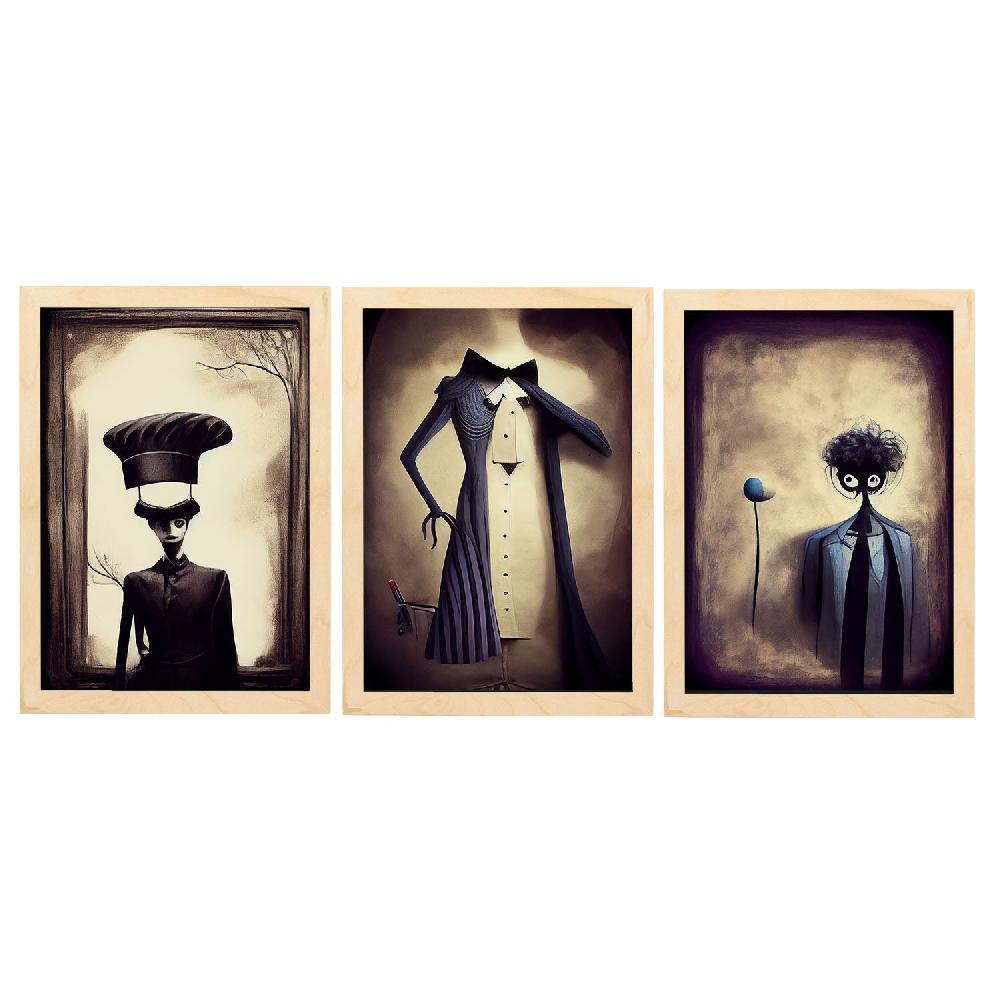 Nacnic Ilustraciones Y Láminas De Animales Al Estilo Burton Colección 17