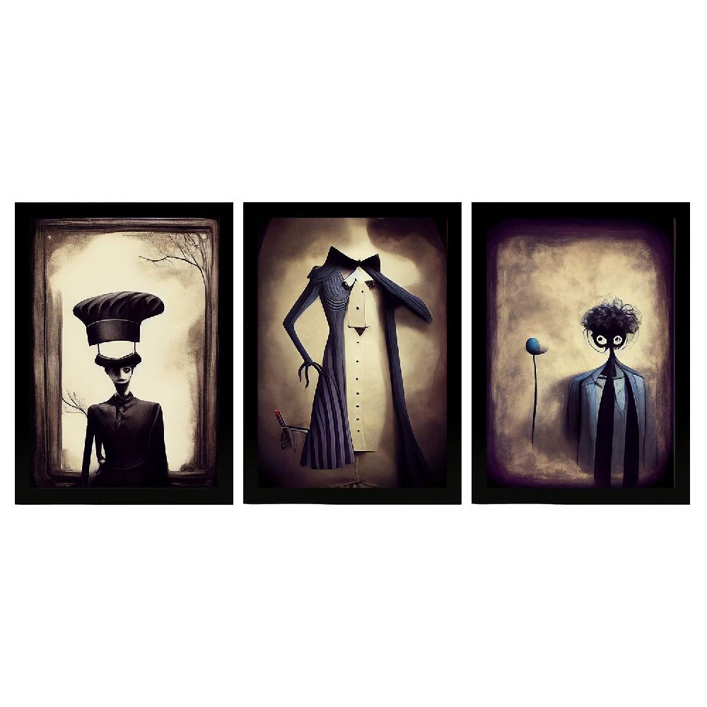 nacnic Ilustraciones y Láminas de Animales al Estilo Burton Colección 17