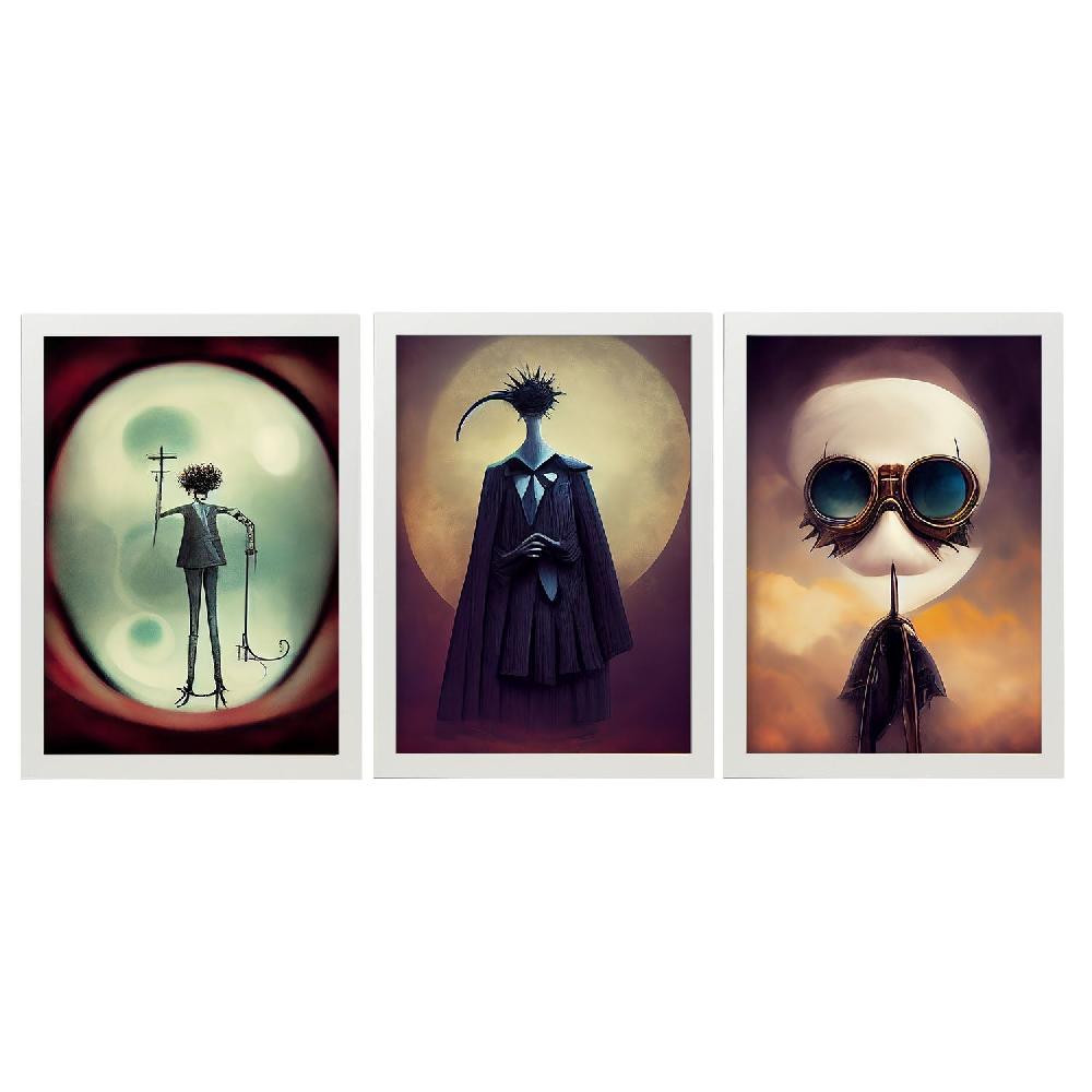 Nacnic Ilustraciones Y Láminas De Animales Al Estilo Burton De Colección Goth Y Oscuro
