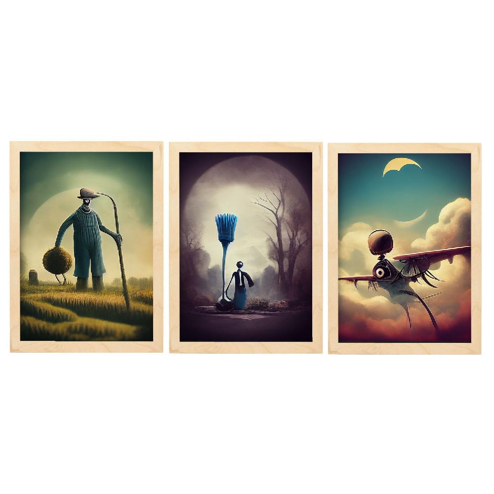Nacnic Ilustraciones Y Láminas De Animales Al Estilo Burton