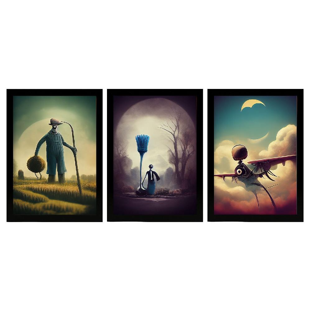 nacnic Ilustraciones y Láminas de Animales al Estilo Burton