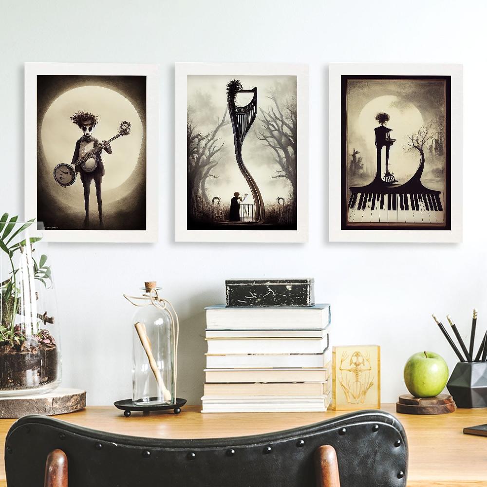 Nacnic Ilustraciones Y Láminas De Animales Al Estilo Burton Colección 10