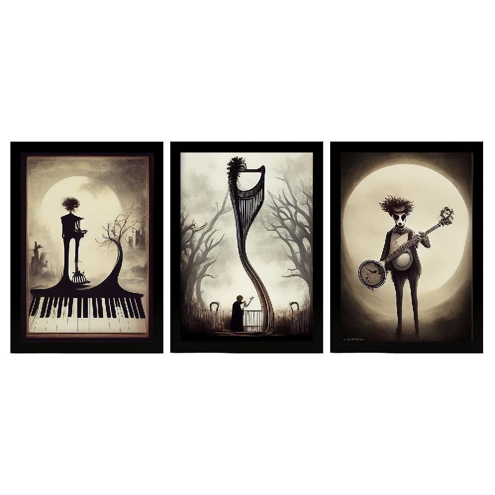 nacnic Ilustraciones y Láminas de Animales al Estilo Burton Colección 10