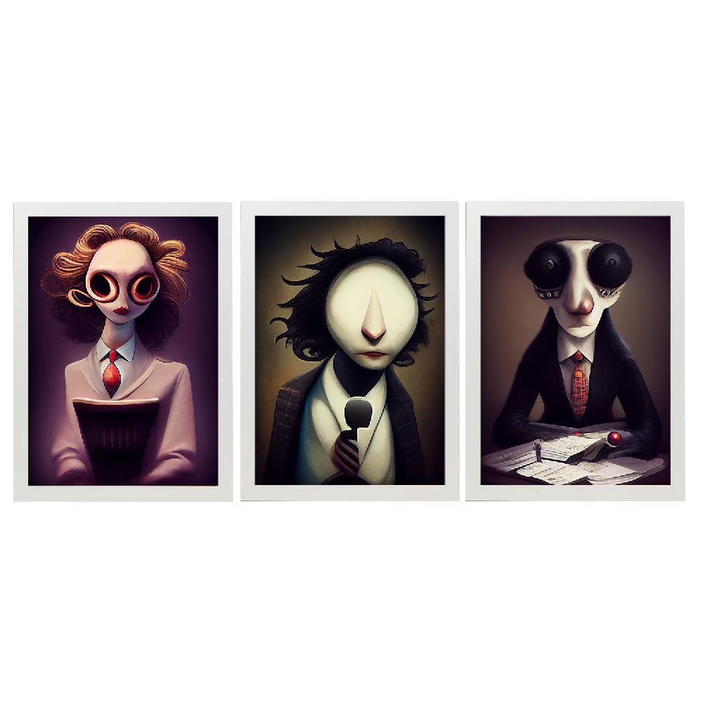 Nacnic Ilustraciones Y Laminas De Animales Al Estilo Burton Colección Oscura Y Gótica Para Diseño De Interiores