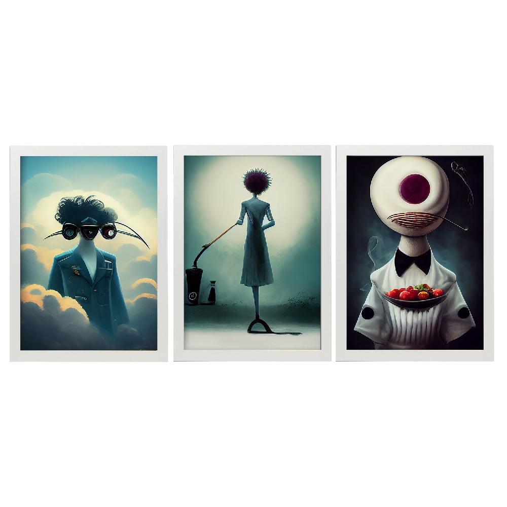 Nacnic Ilustraciones Y Láminas De Animales Estilo Burton Para Diseño De Interiores Y Decoración Colección 28