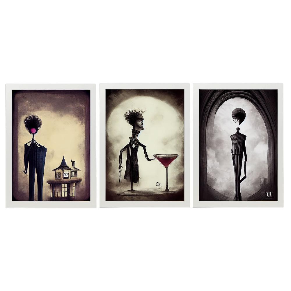 Nacnic Ilustraciones Y Laminas De Animales Estilo Burton De Arte Oscuro Y Gótico Colección 27