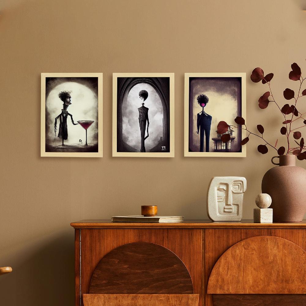 Nacnic Ilustraciones Y Laminas De Animales Estilo Burton De Arte Oscuro Y Gótico Colección 27