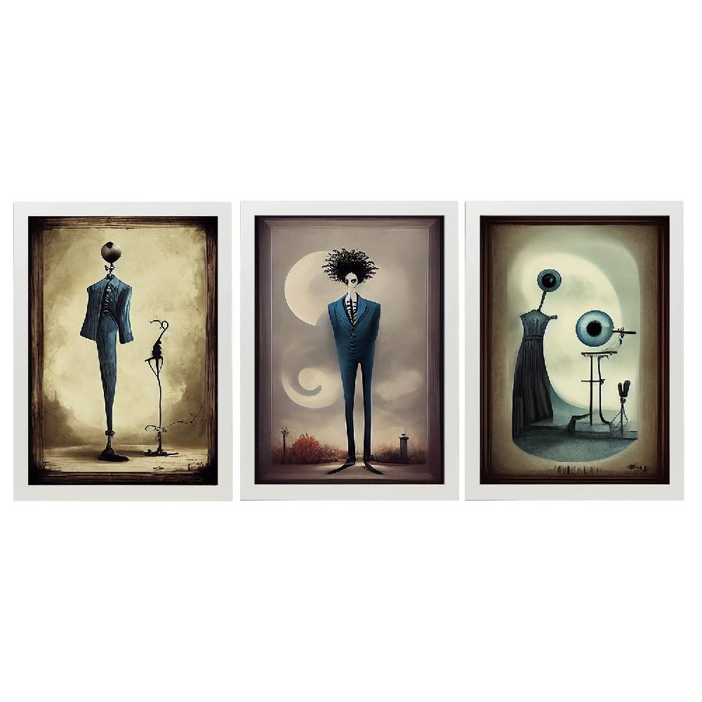 Nacnic Ilustraciones Y Láminas De Animales Estilo Burton De Arte Oscuro Y Gótico