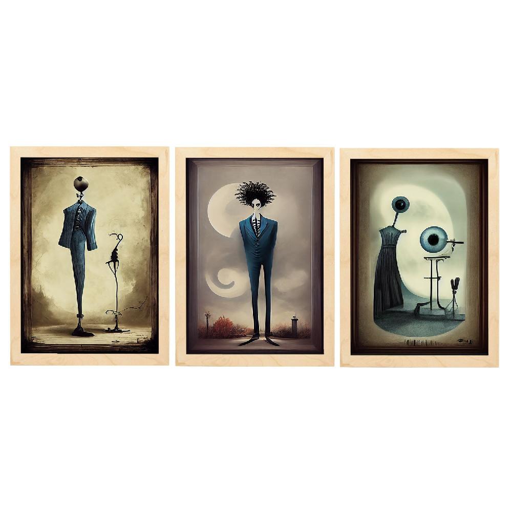 Nacnic Ilustraciones Y Láminas De Animales Estilo Burton De Arte Oscuro Y Gótico