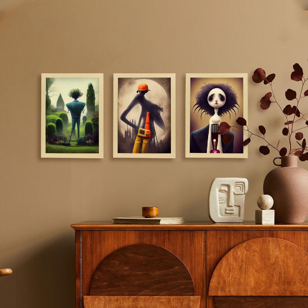 Nacnic Ilustraciones Y Láminas De Animales Estilo Burton Colección 7
