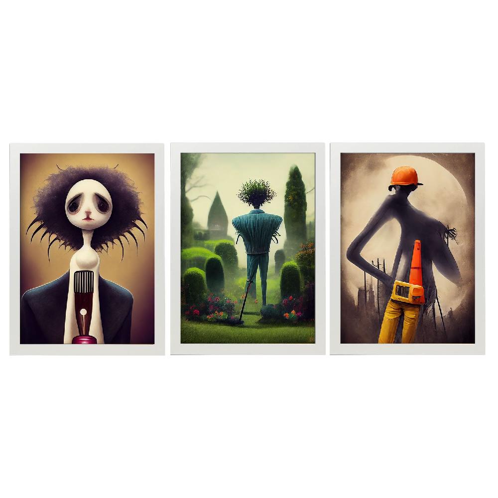 Nacnic Ilustraciones Y Láminas De Animales Estilo Burton Colección 7