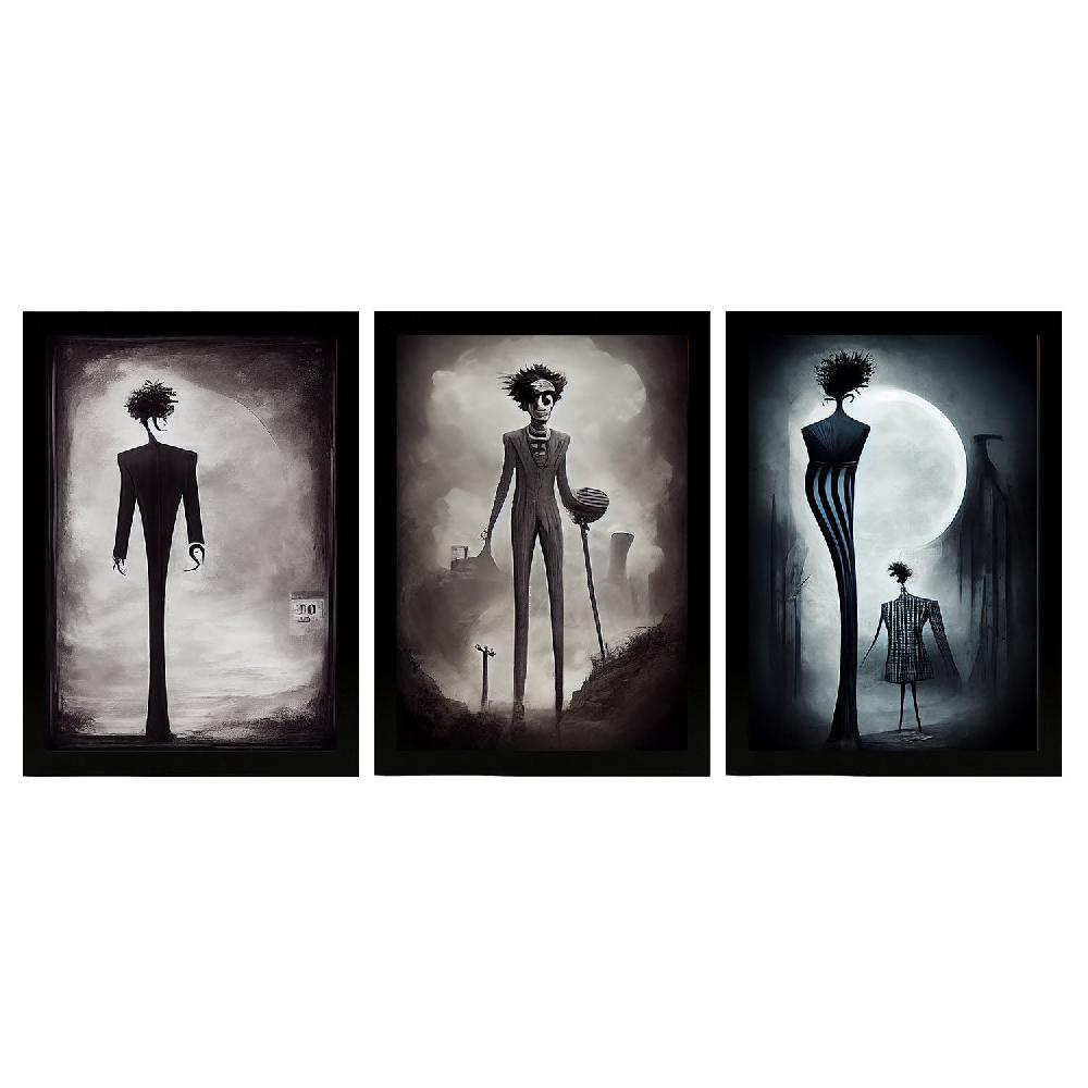 nacnic Ilustraciones y Láminas de Animales estilo Burton de Colección 5