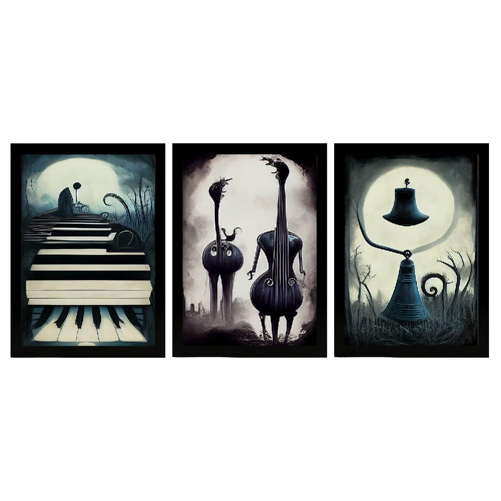 nacnic Ilustraciones y Láminas de Animales Estilo Burton Colección 2
