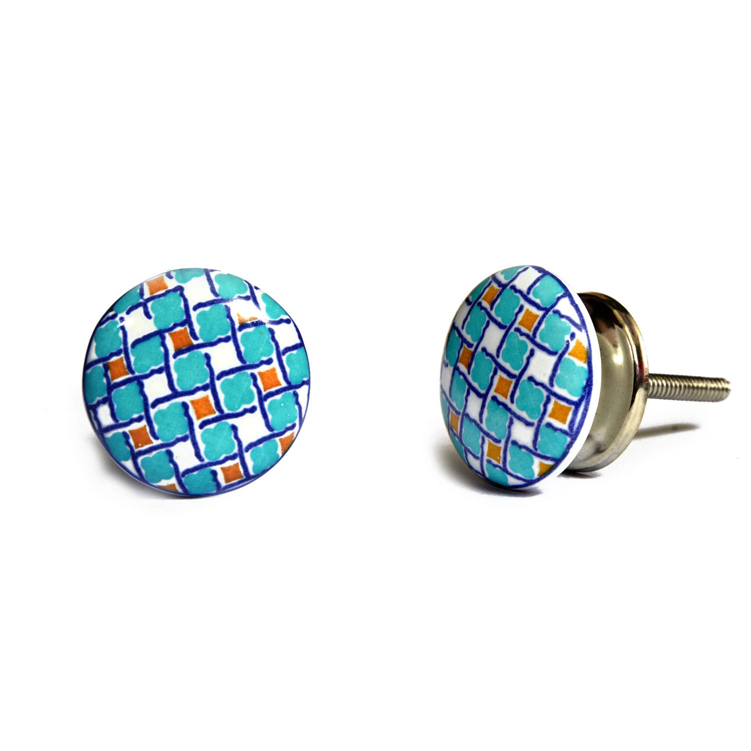 Nacnic Juego De 10 Pomos De Cerámica Con Diseño Vintage Para Muebles