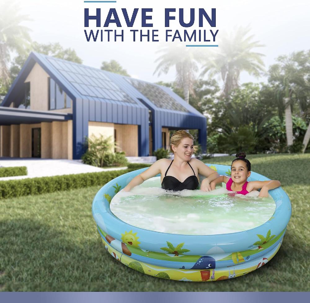 Nacnic Juego De 2 Piscinas Inflables Para Diversión De Verano En Jardín