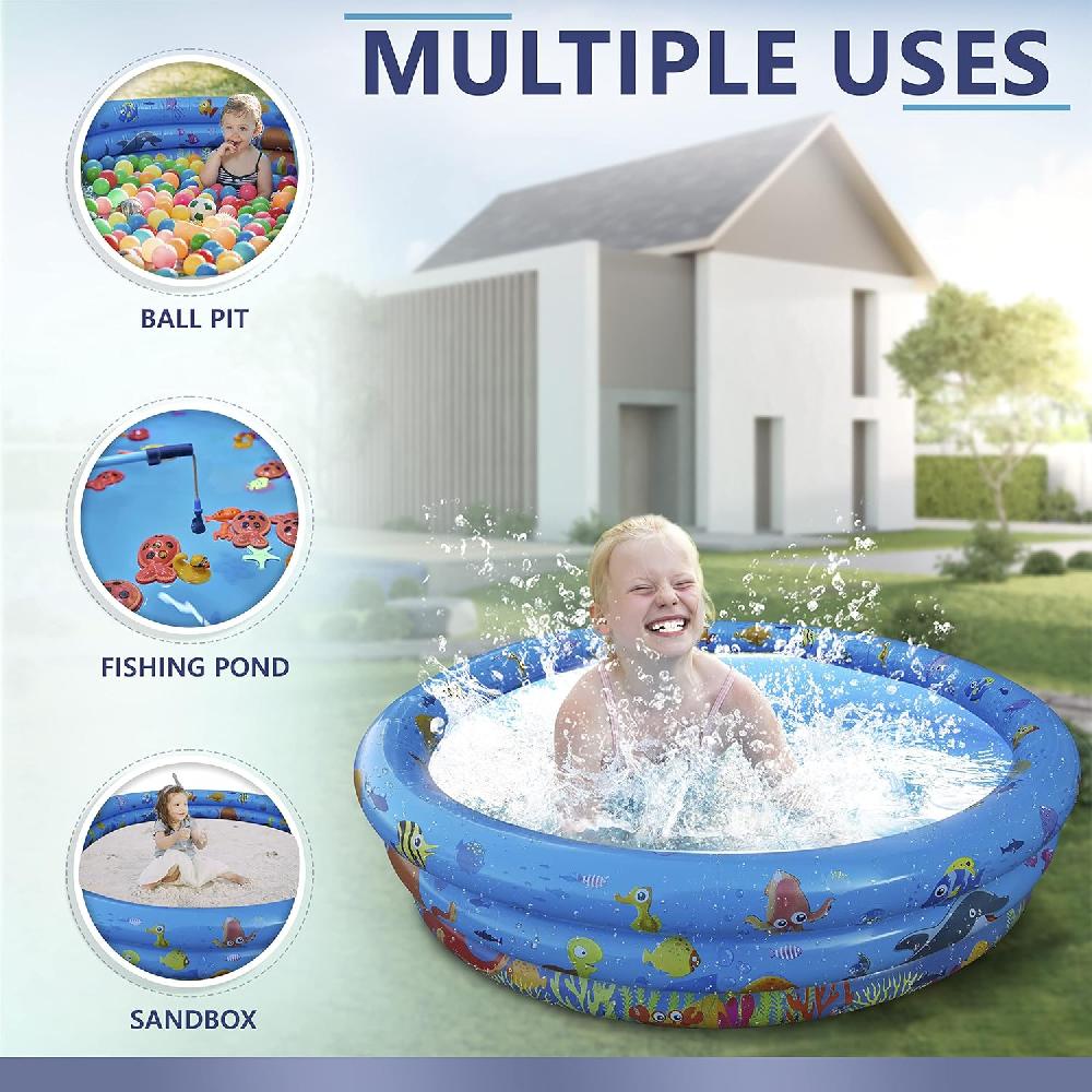 Nacnic Juego De 2 Piscinas Inflables Para Diversión De Verano En Jardín