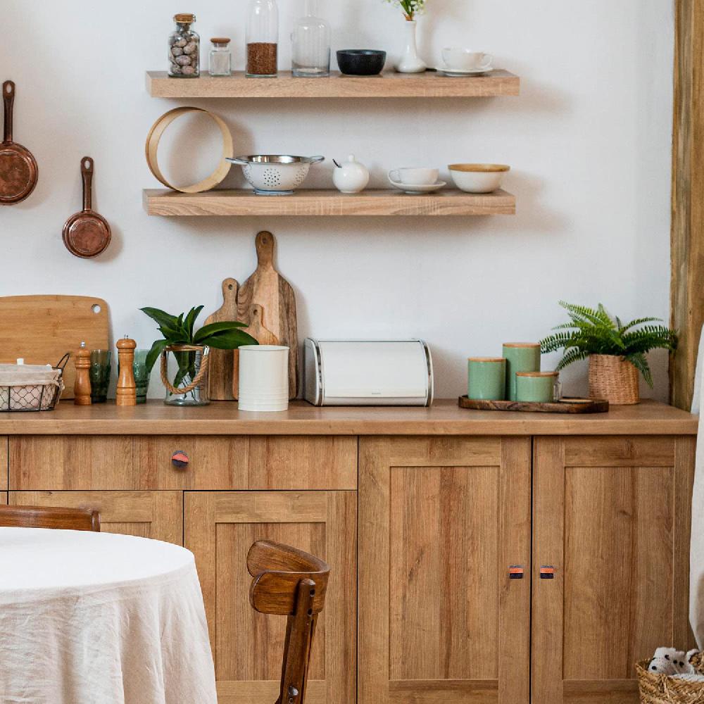 Nacnic Juego De 6 Pomos De Piedra Tono Pizarra Para Cocina Y Baño