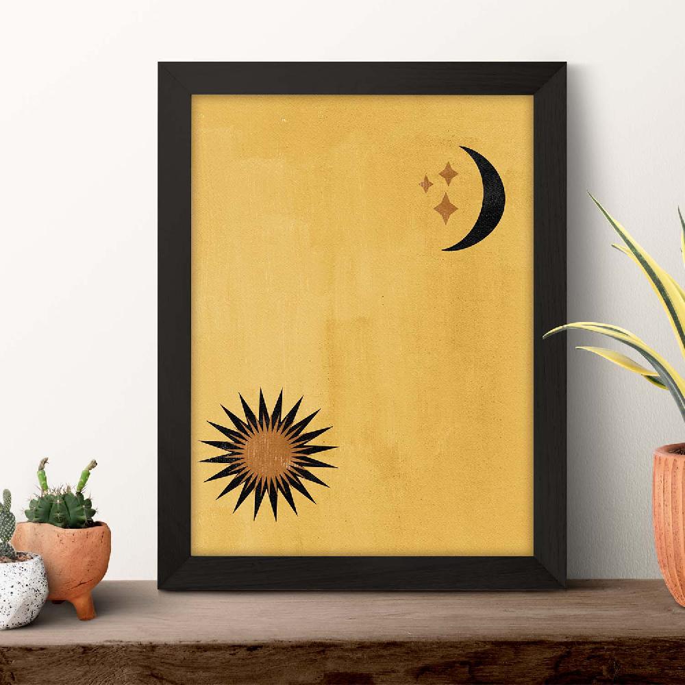 Nacnic Lámina Abstracta De Soles Y Lunas Celestial 11