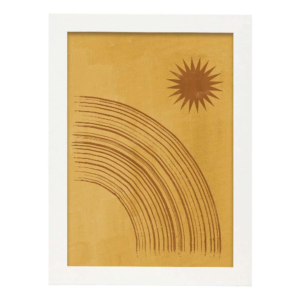 Nacnic Lámina Abstracta De Soles Y Lunas Celestiales