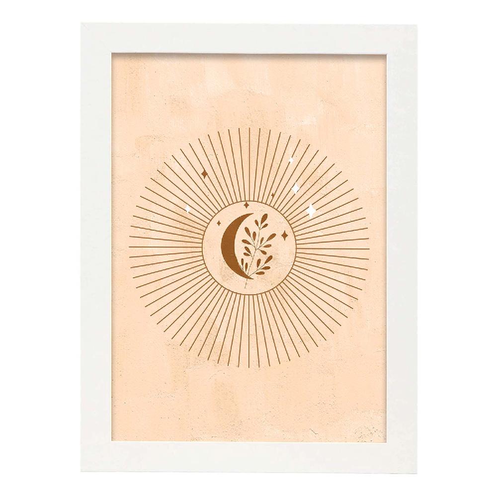 Nacnic Lámina Abstracta De Soles Y Lunas Celestiales