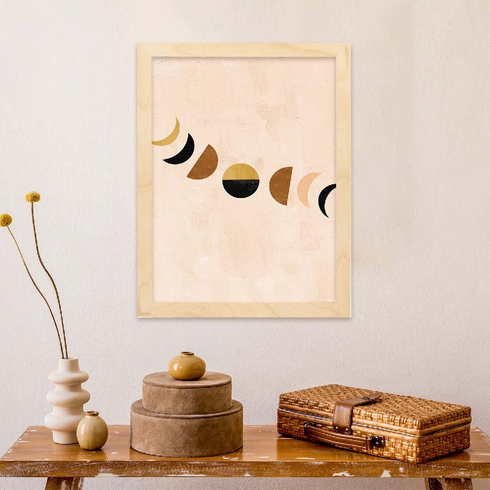 Nacnic Lámina Abstracta De Soles Y Lunas Celestiales