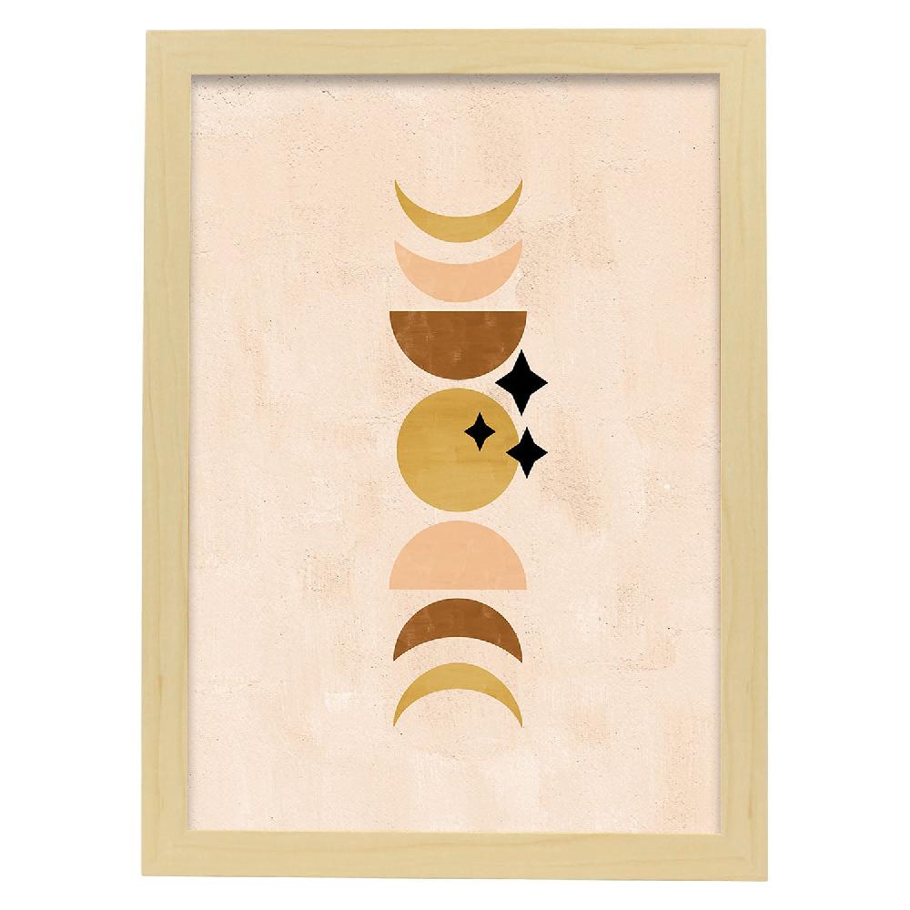Nacnic Lámina Abstracta De Soles Y Lunas Celestiales