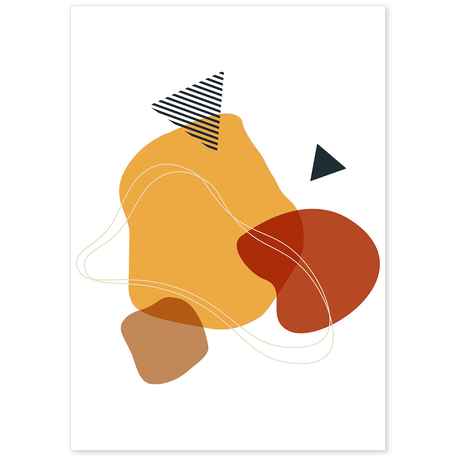nacnic Lámina Abstracto 4 con Diseño de Collage Colorido