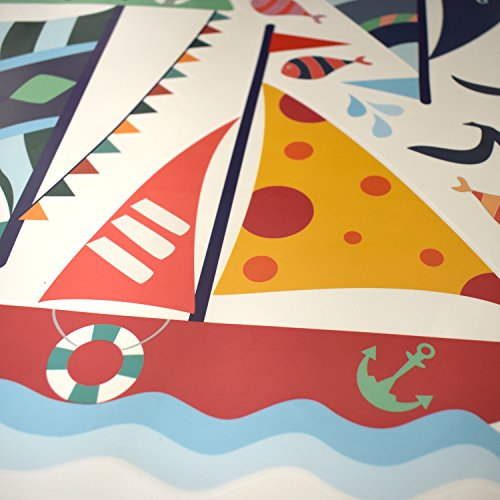 Nacnic Lamina Adhesiva De Barcos En El Océano Para Dormitorios Infantiles