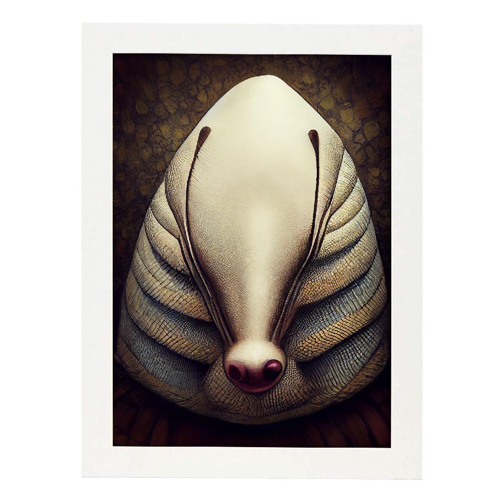 Nacnic Lámina Armadillo Audaz Estilo T. Burton De Nacnic
