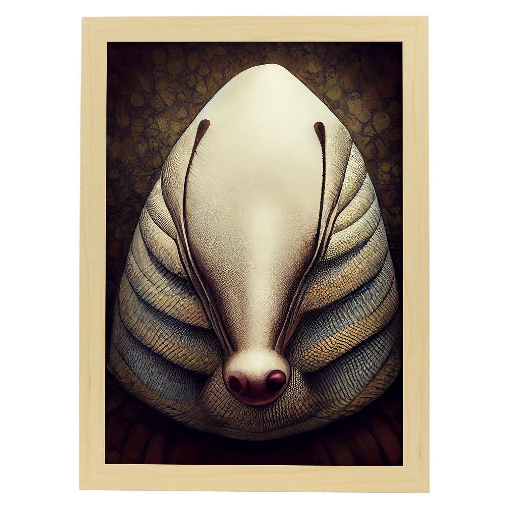 Nacnic Lámina Armadillo Audaz Estilo T. Burton De Nacnic